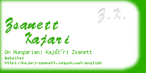 zsanett kajari business card